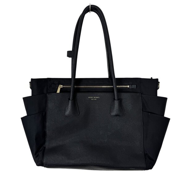 Henri Bendel West 57th Baby Diaper Bag Black Tote Purse Classic Designer READ - Picture 1 of 11